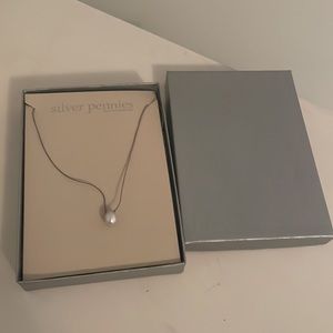 Silver Pennie’s pearl Necklace